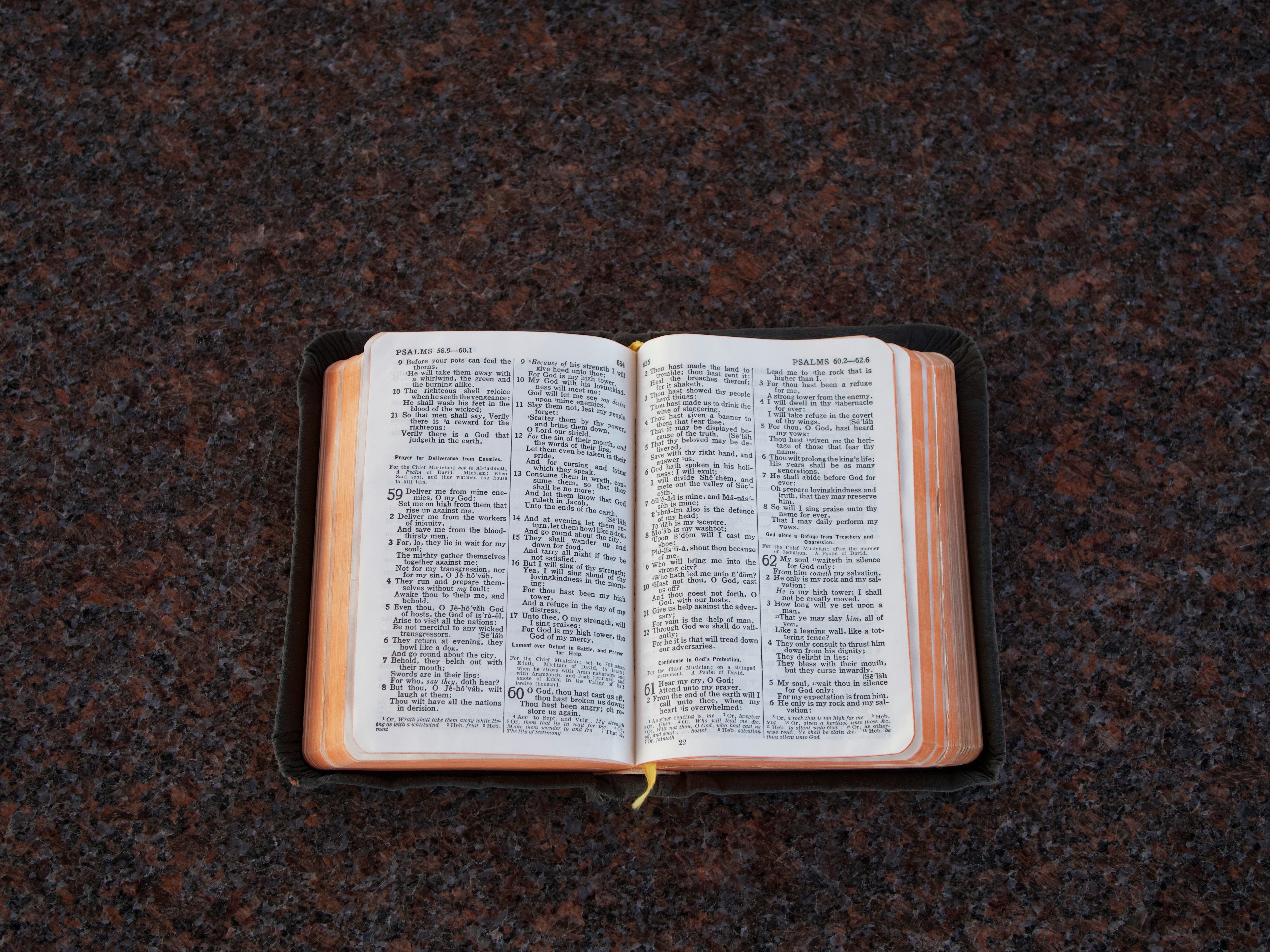 bible on table